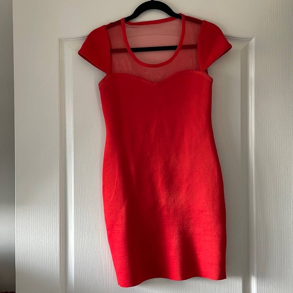 Red bodycon dress. Worn once